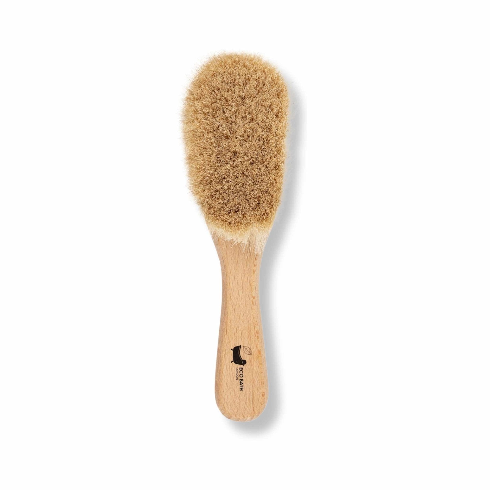 Baby Brush with Goat Hair - Ultra Soft Baby Bath Brush for Newborns - Miola