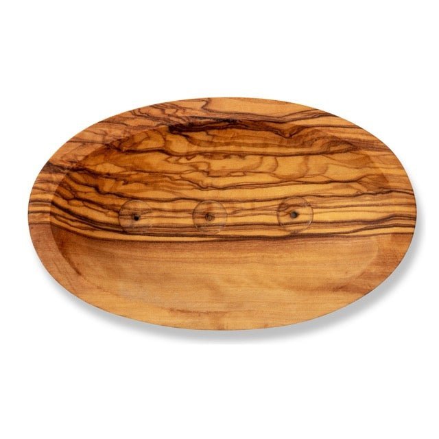 Olive Wood Boat Shape Soap Dish - Miola