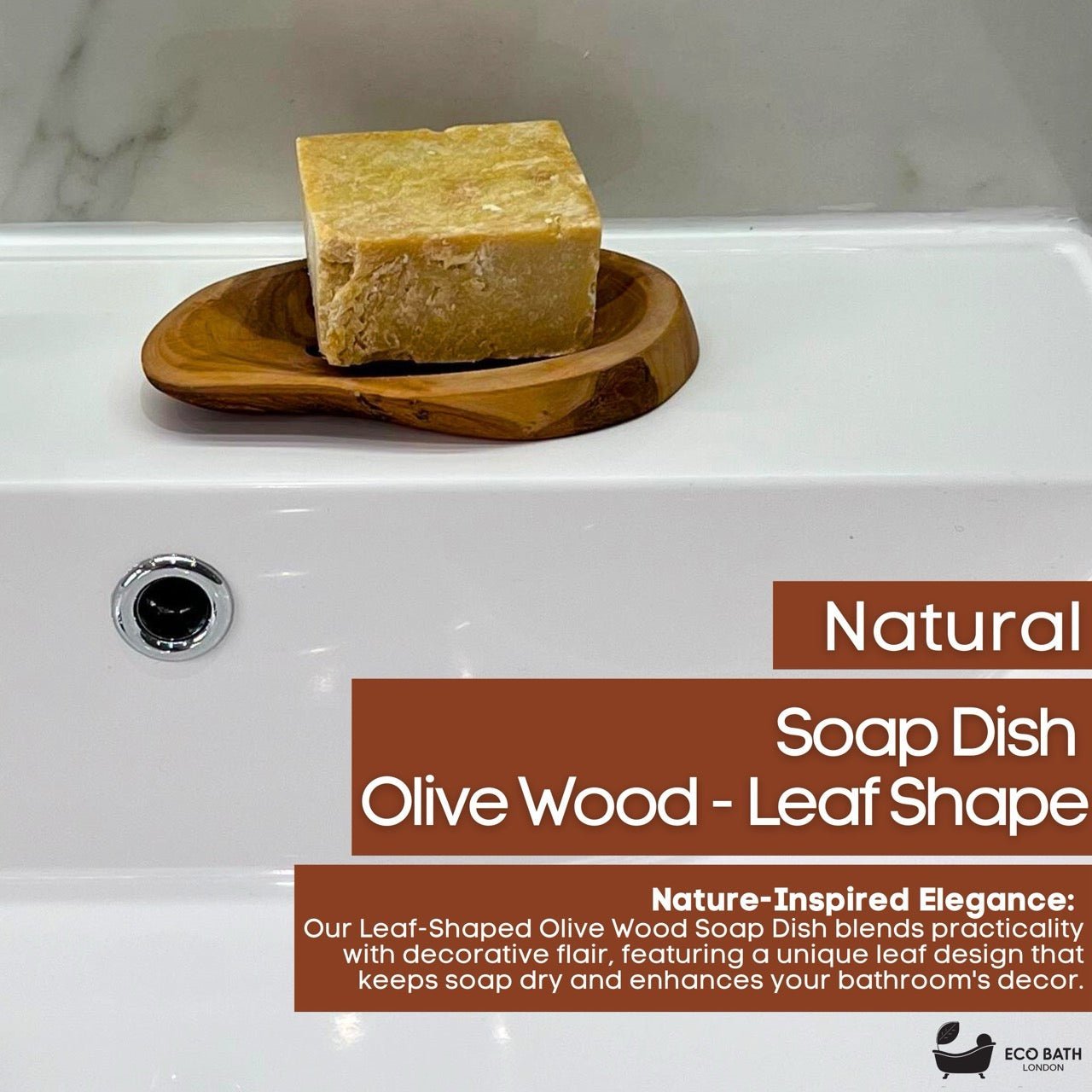Olive Wood Leaf Soap Dish - Miola