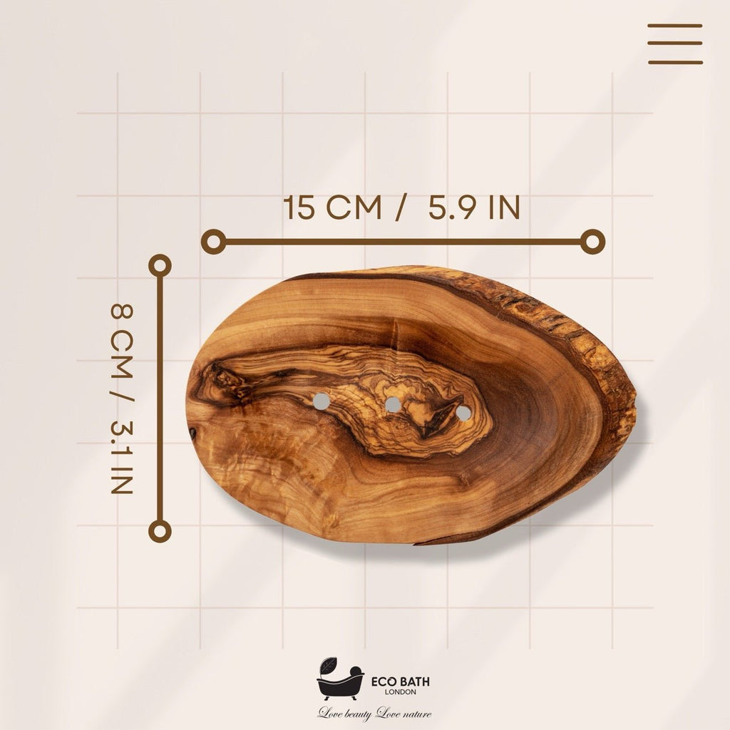 Olive Wood Leaf Soap Dish - Miola