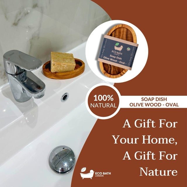 Olive Wood Oval Soap Dish - Miola