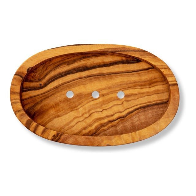 Olive Wood Oval Soap Dish - Miola