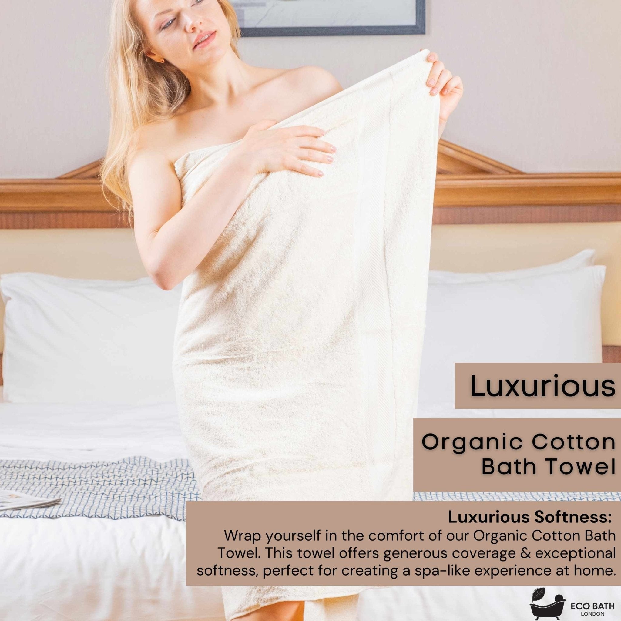 Organic Cotton Bath Towel - Available in Multiple Sizes - Miola