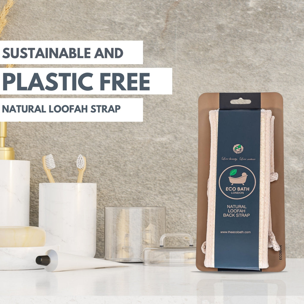 Natural Loofah Strap - Premium Back Scrubber for Deep Exfoliation - Miola