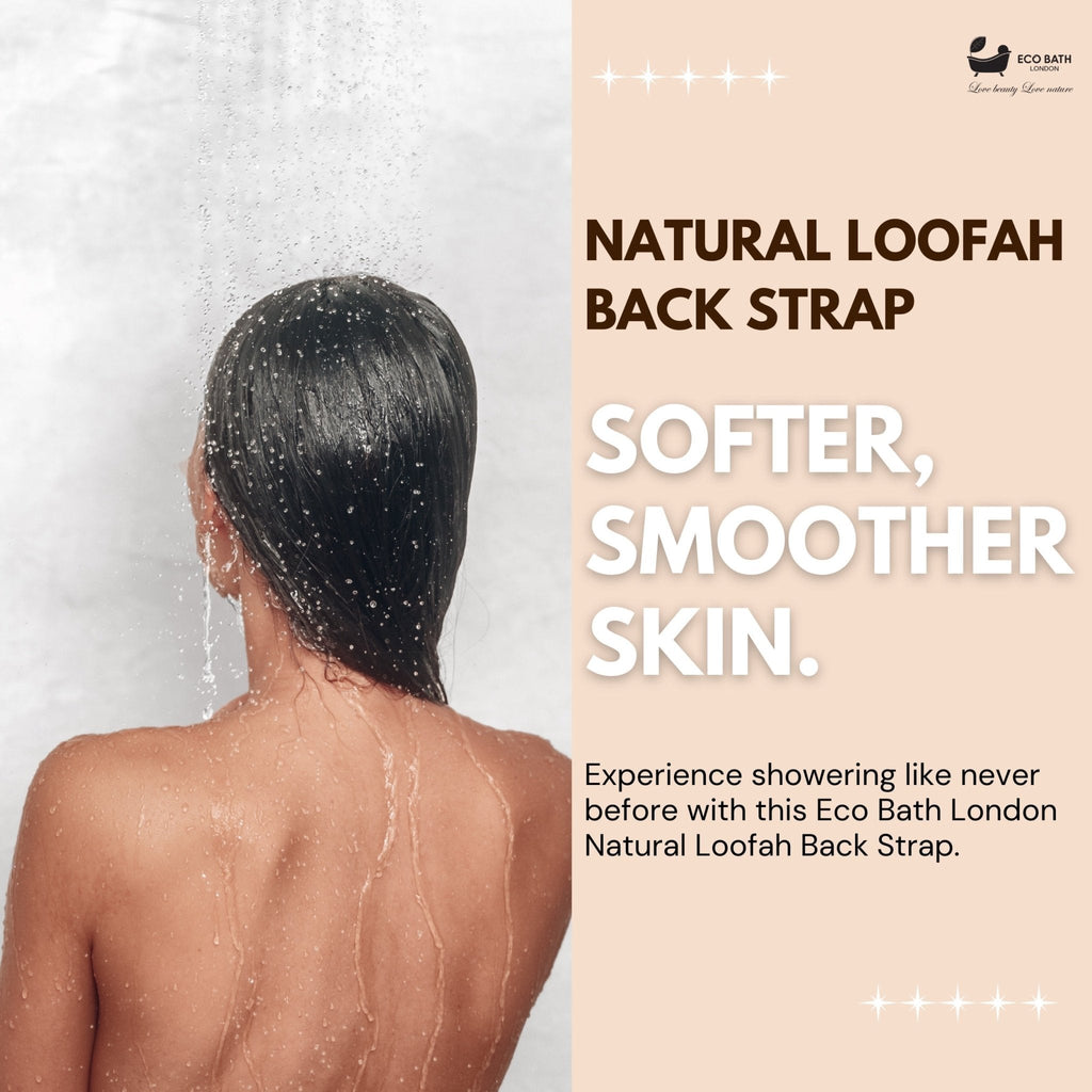 Natural Loofah Strap - Premium Back Scrubber for Deep Exfoliation - Miola