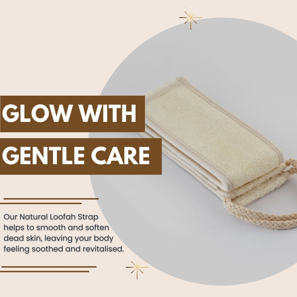 Natural Loofah Strap - Premium Back Scrubber for Deep Exfoliation - Miola