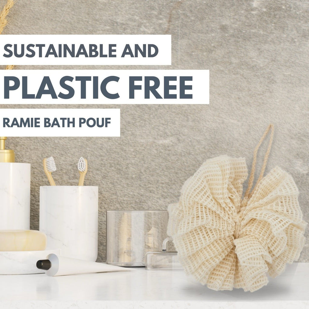 Ramie Bath Puff - Soft Body Scrubber Bath Sponge - Miola