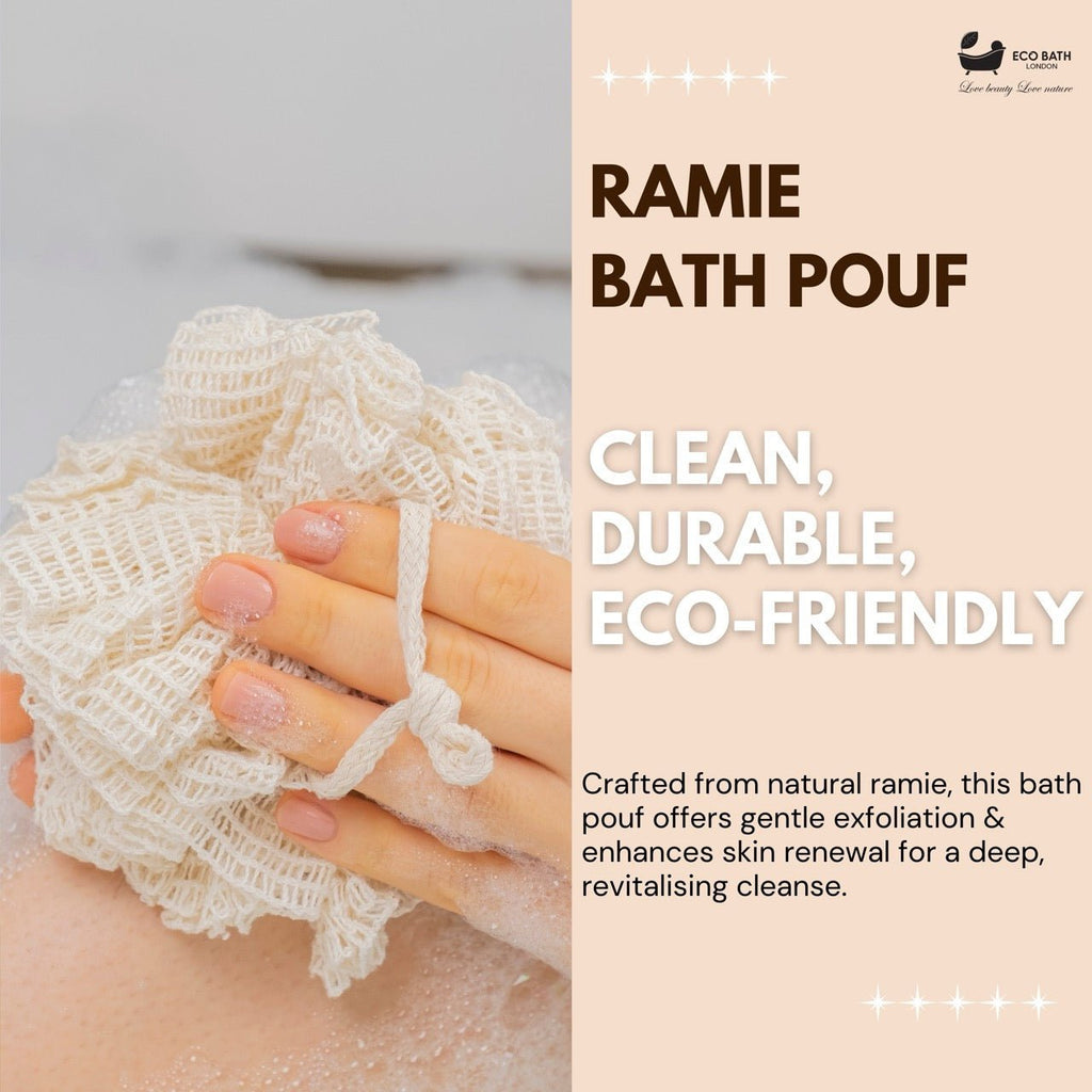 Ramie Bath Puff - Soft Body Scrubber Bath Sponge - Miola