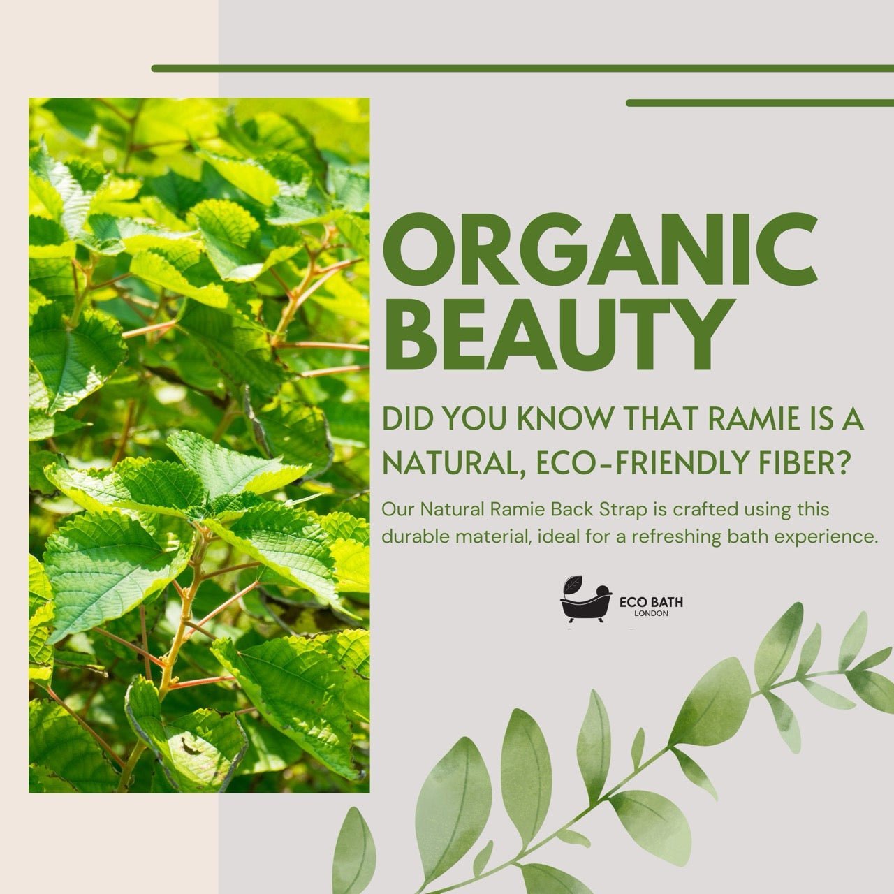 Ramie Bath Puff - Soft Body Scrubber Bath Sponge - Miola