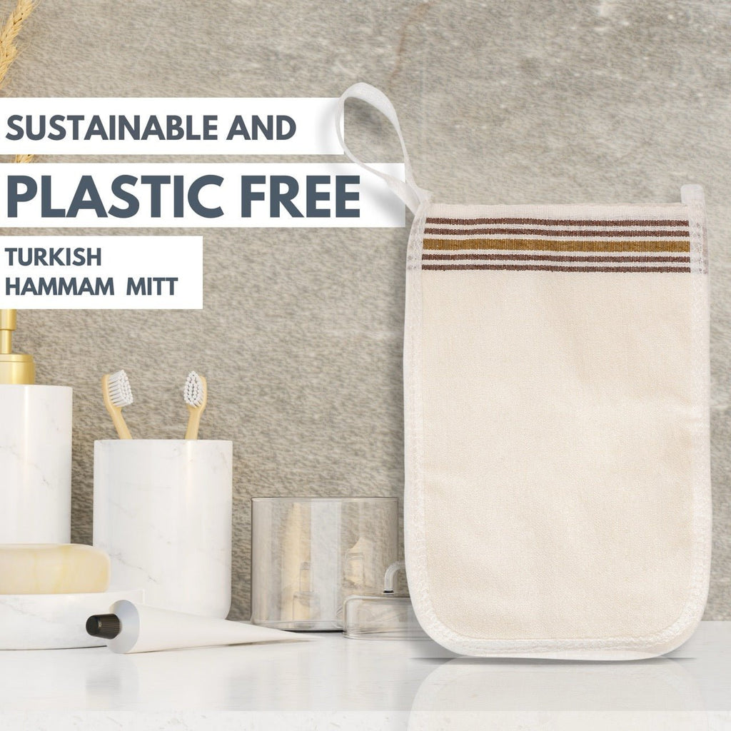 Turkish Bath Mitt Fine Texture - Skin Exfoliating Glove - Miola