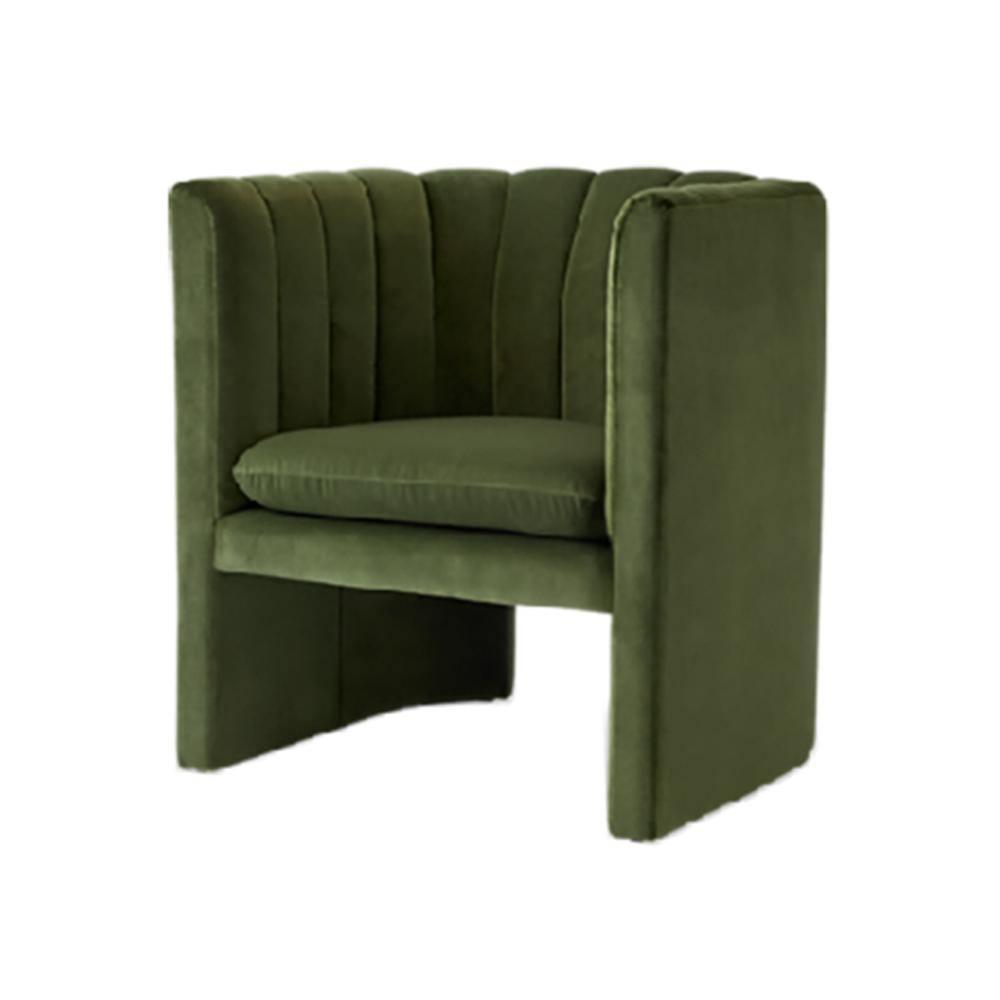 Edwick Armchair, Green Velvet - Miola
