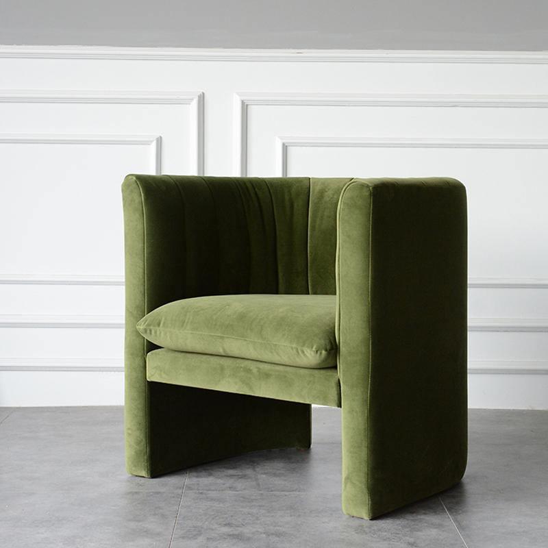 Edwick Armchair, Green Velvet - Miola