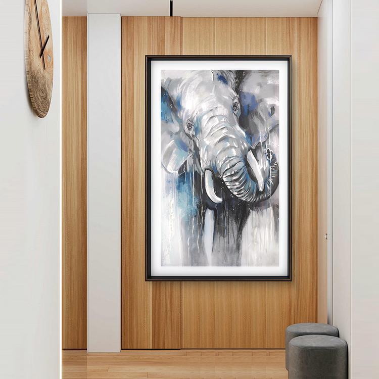 Elephant Framed Wall Art Print 80*120cm - Miola