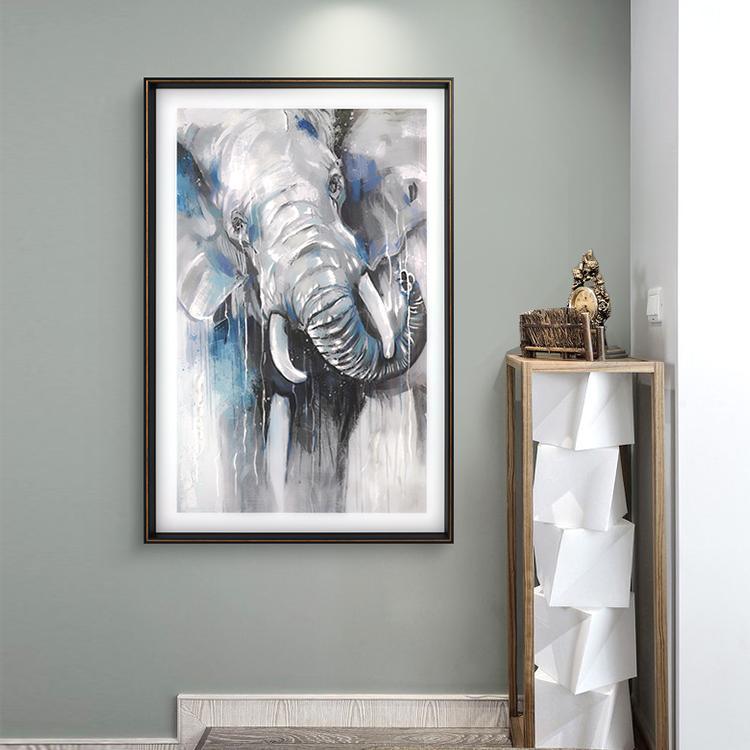 Elephant Framed Wall Art Print 80*120cm - Miola