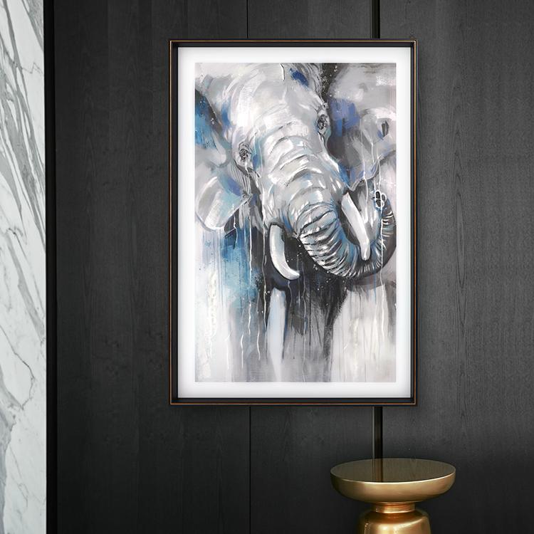 Elephant Framed Wall Art Print 80*120cm - Miola