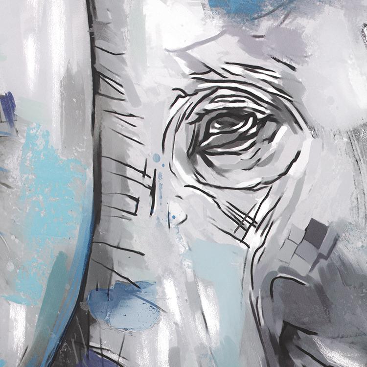 Elephant Parents Framed Wall Art Print 80*120cm - Miola