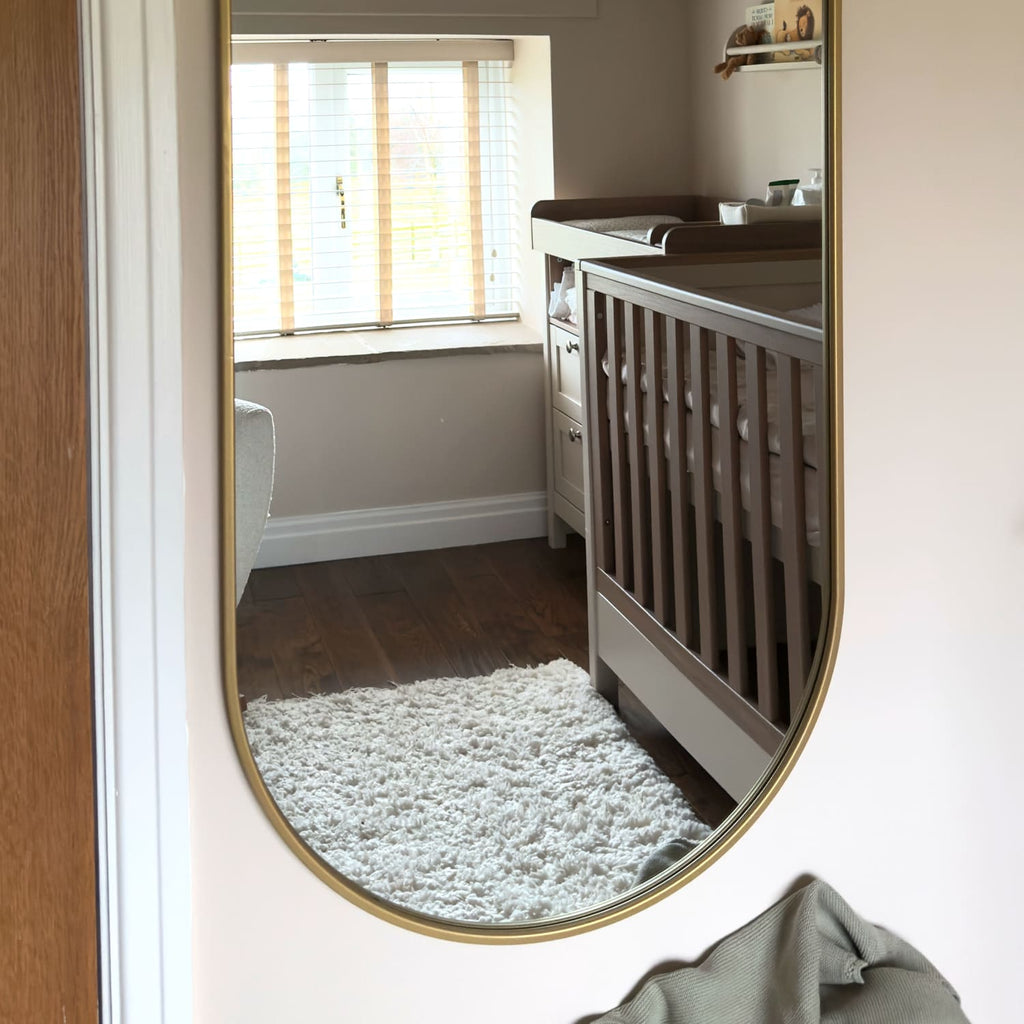 Gold Oval Mirror