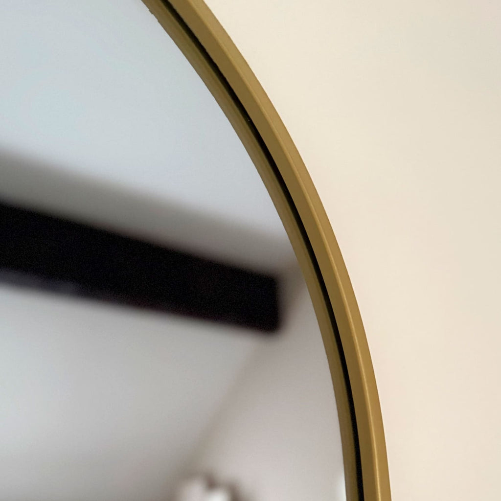 Gold Oval Mirror