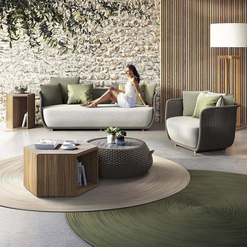 Eusden Rattan Outdoor Sofa Set, Outdoor Furniture - Miola