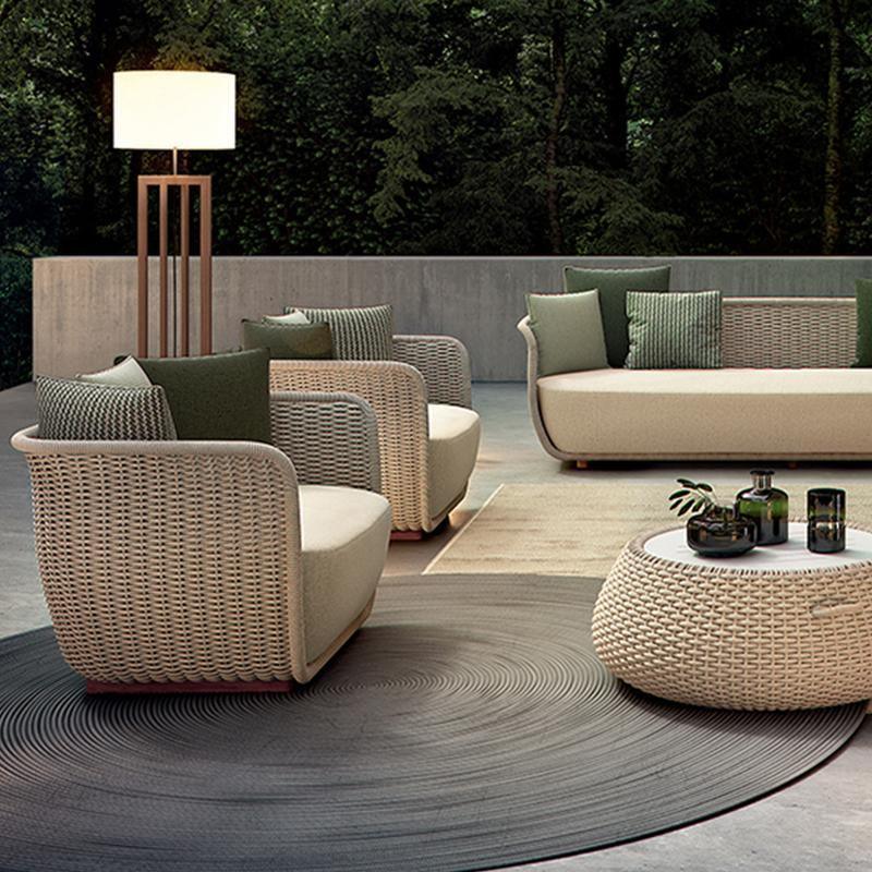 Eusden Rattan Outdoor Sofa Set, Outdoor Furniture - Miola