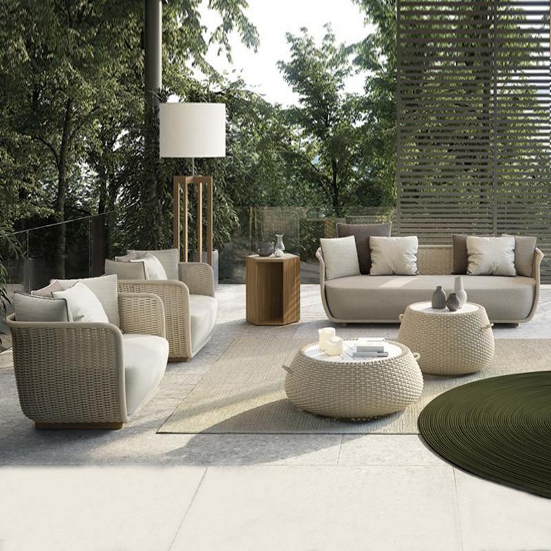 Eusden Rattan Outdoor Sofa Set, Outdoor Furniture - Miola