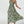 Load image into Gallery viewer, Green &amp; Beige Floral Print Tie Halterneck Maxi Dress
