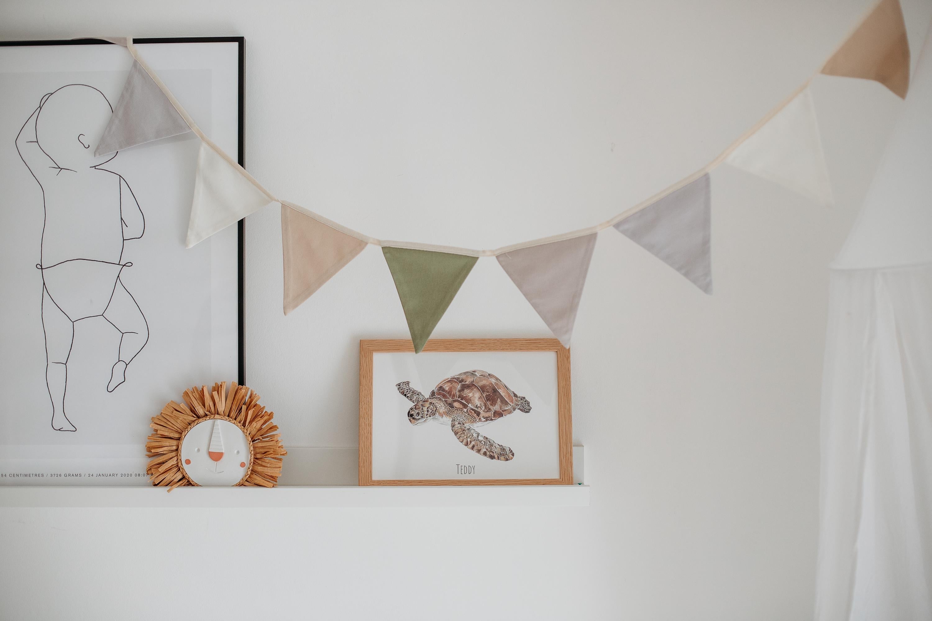 Turtle - Personalised Watercolour Fine Art Print - Miola