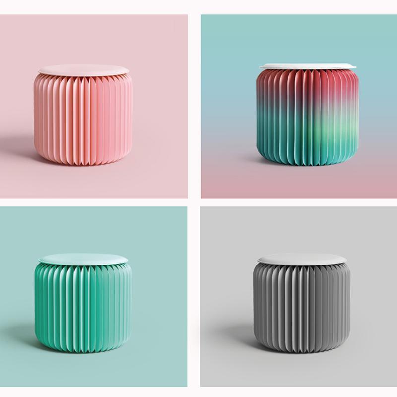 Pink Mini Accordion Stool - Miola