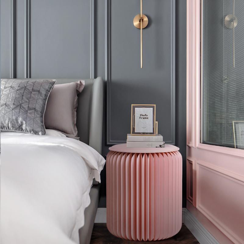 Pink Mini Accordion Stool - Miola