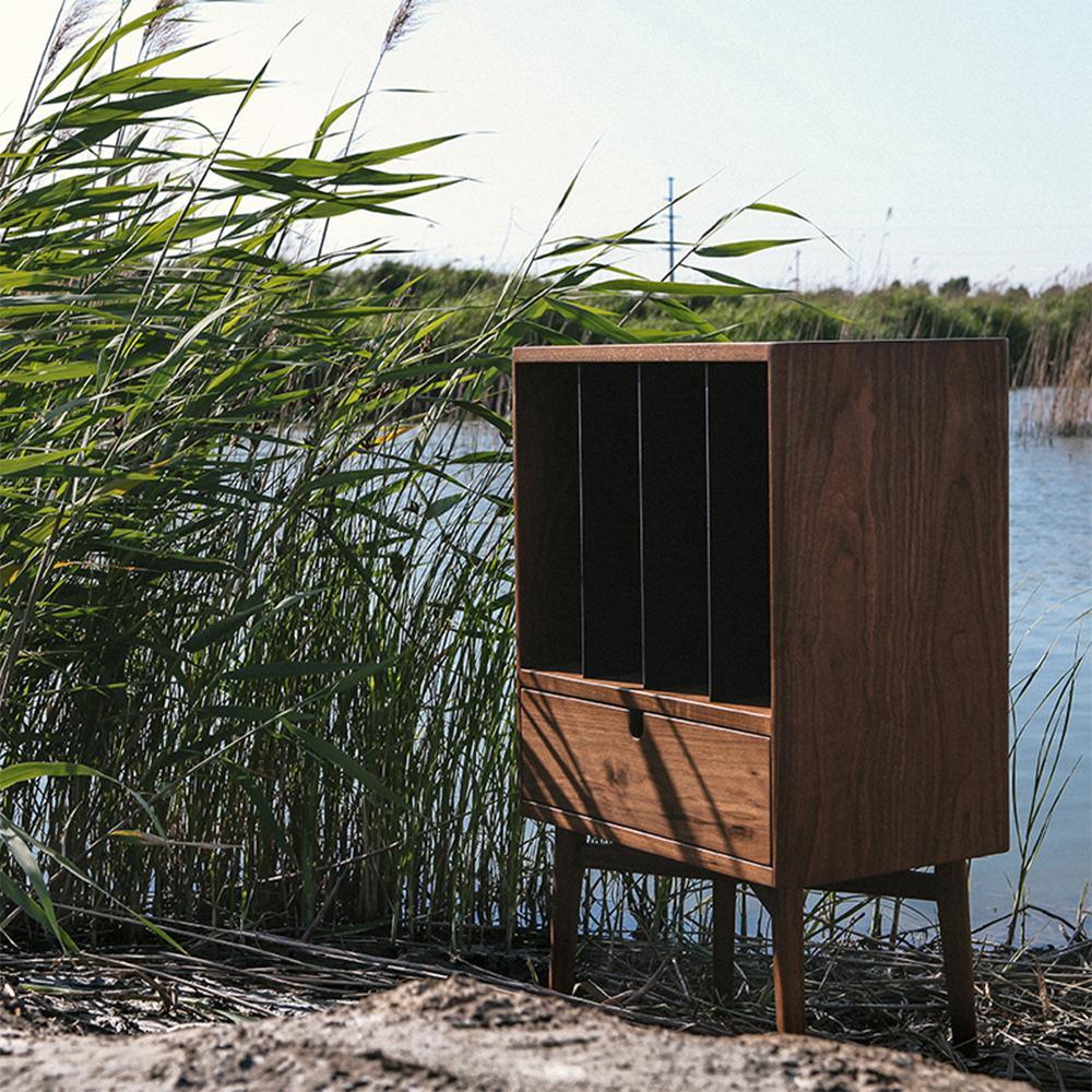 FU28 Bedside Table, Dark Oak - Miola