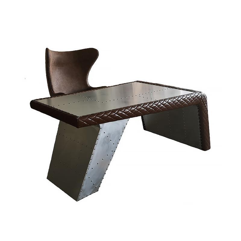 Timothy Oulton Aviator Aviation Desk, Office Desk, Aluminium - Miola