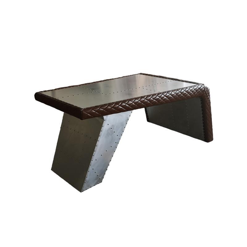 Timothy Oulton Aviator Aviation Desk, Office Desk, Aluminium - Miola