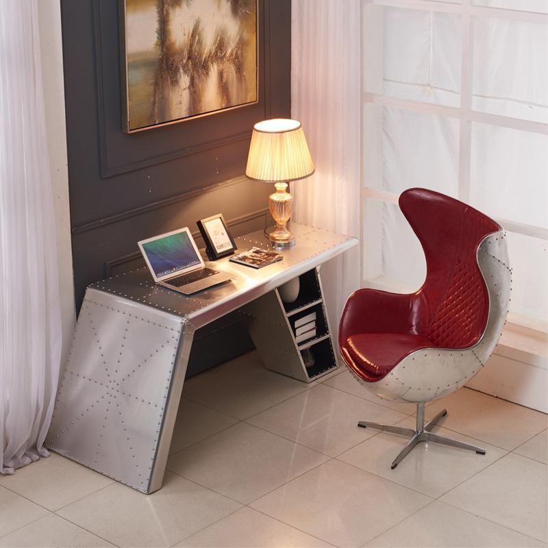 Timothy Oulton Aviator Aviation Desk, Office Desk, Aluminium - Miola