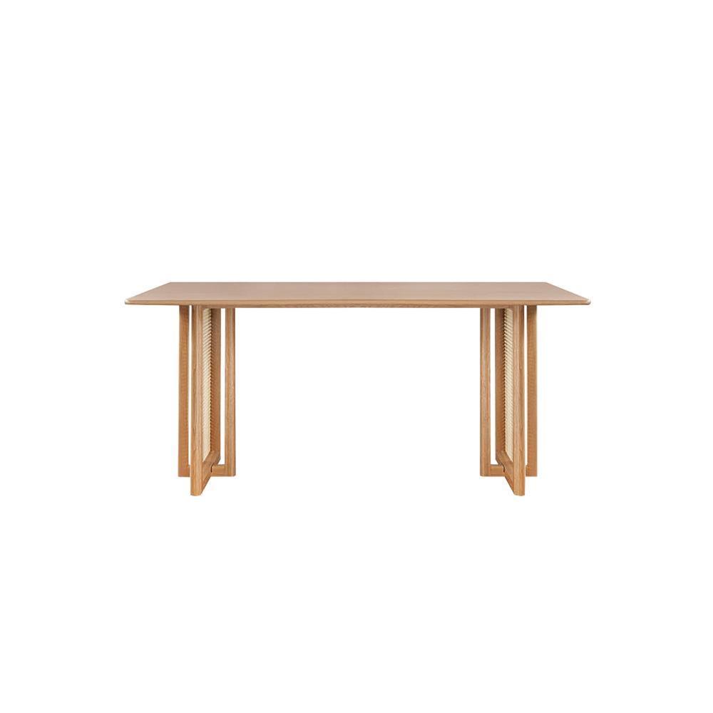 Gavril Rattan Dining Table, Oak, Rectangle - Miola