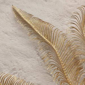Gold Faux Fern Leaf Single Stem Floral