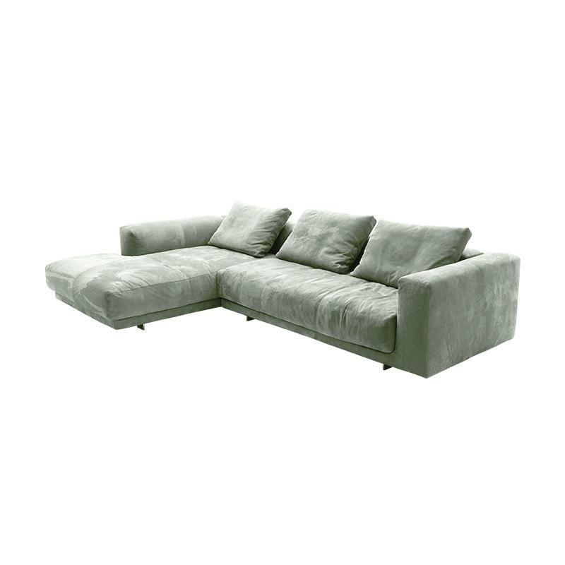 Goswell Two Seater, Three Seater Corner Sofa, Green - Miola
