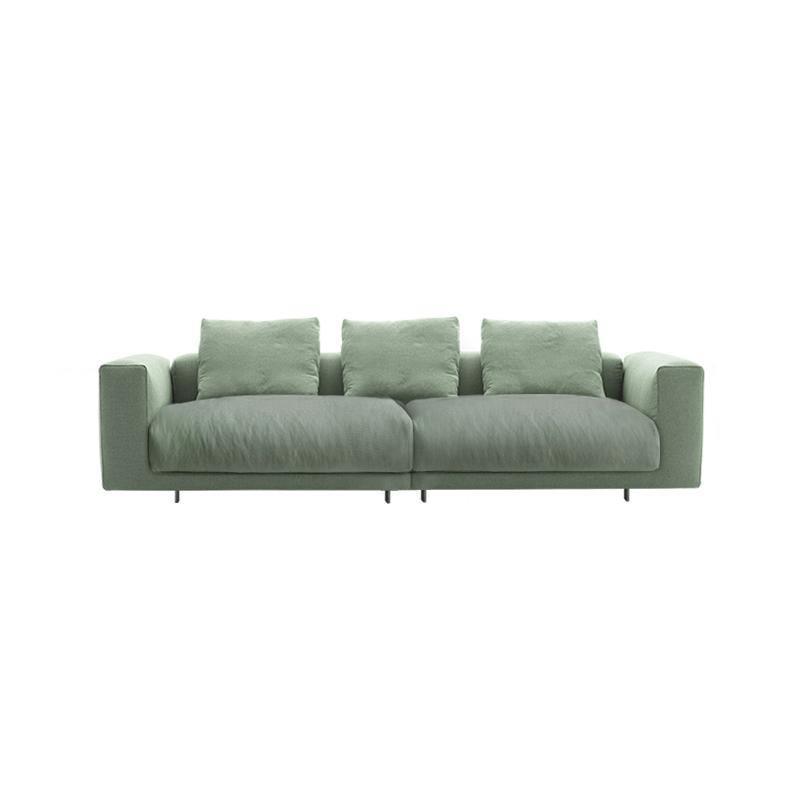 Goswell Two Seater, Three Seater Corner Sofa, Green - Miola