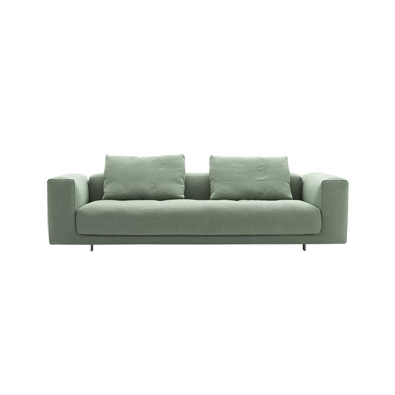 Goswell Two Seater, Three Seater Corner Sofa, Green - Miola