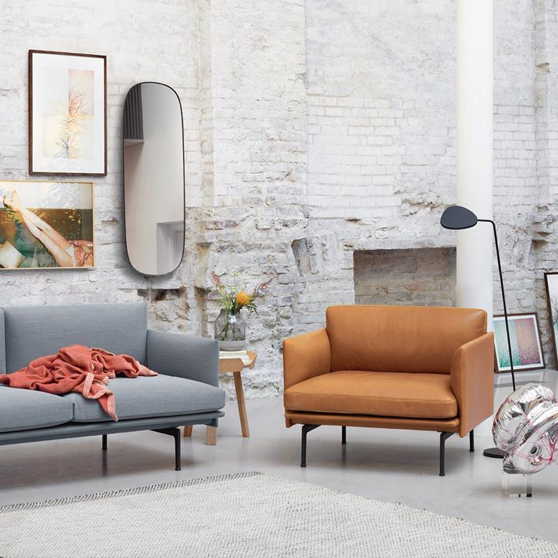 H81 Hamilton Two Seater / Three Seater Sofa, Italian Genuine Leather - Miola