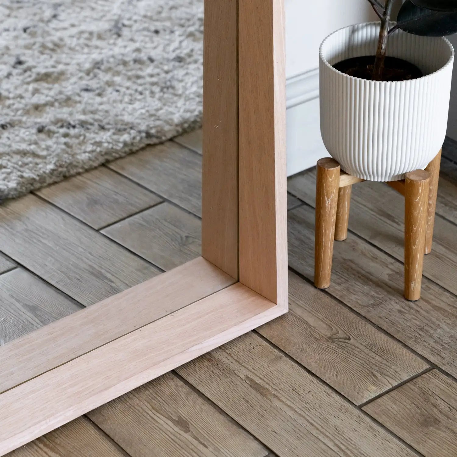 Natural Oak Rectangle Mirror