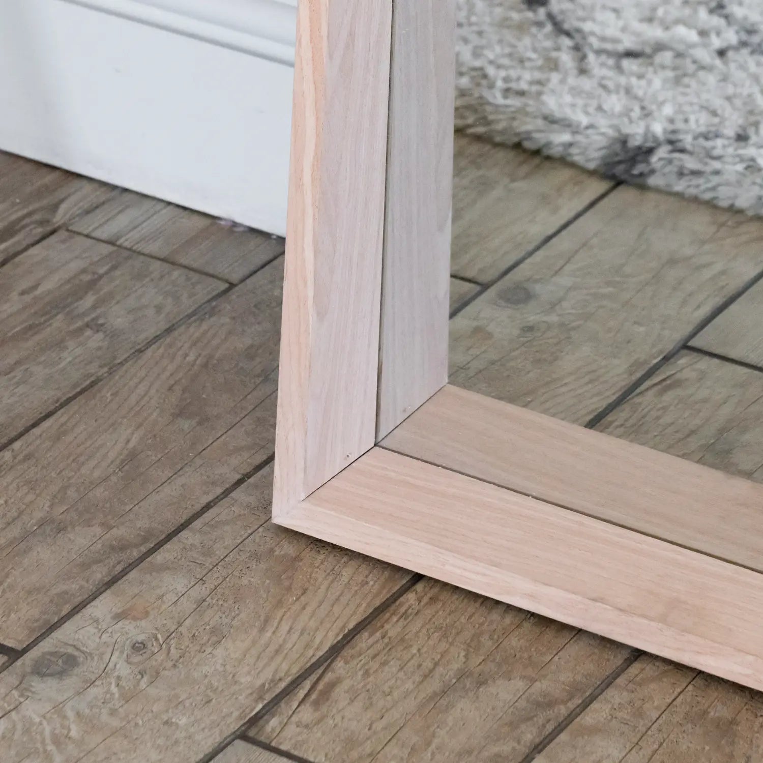 Natural Oak Rectangle Mirror