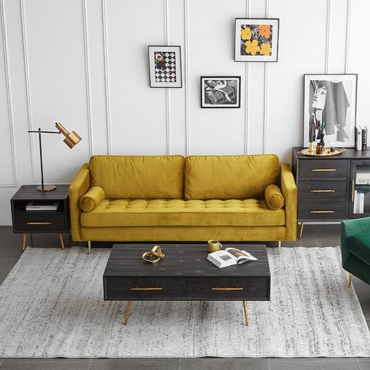 Hanoi Two Seater Sofa, Velvet - Miola