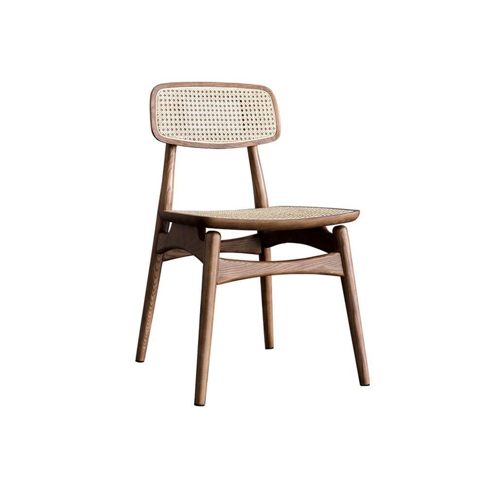 Hans Style Rattan Dining Chair, Light Oak - Miola