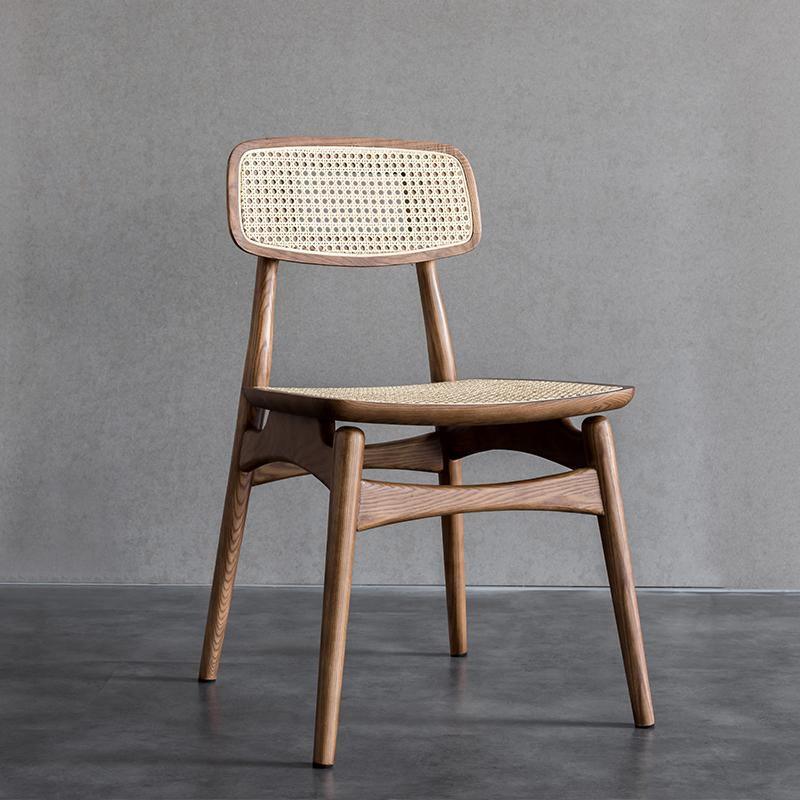 Hans Style Rattan Dining Chair, Light Oak - Miola