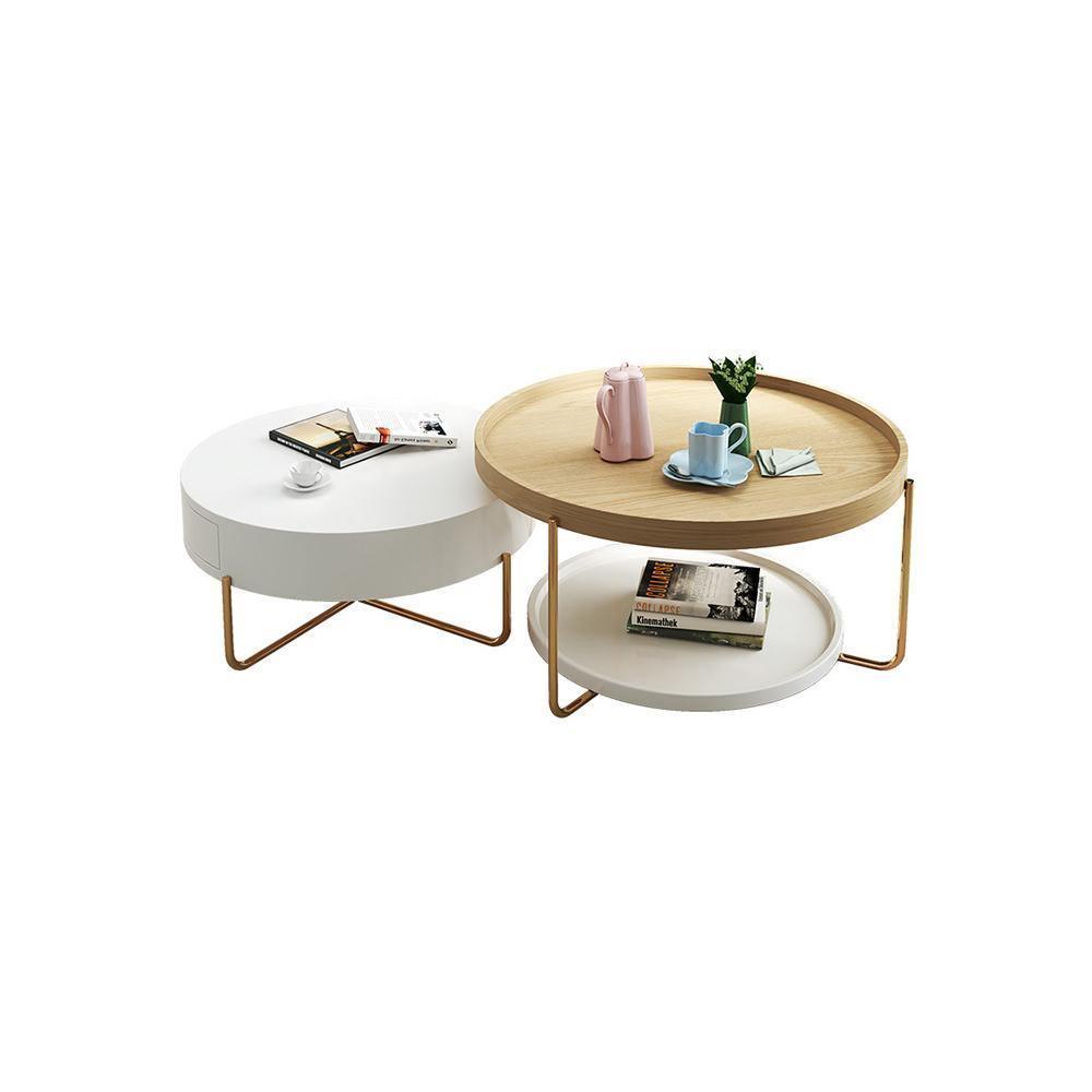 Harper Nesting Coffee Table, Oak - Miola