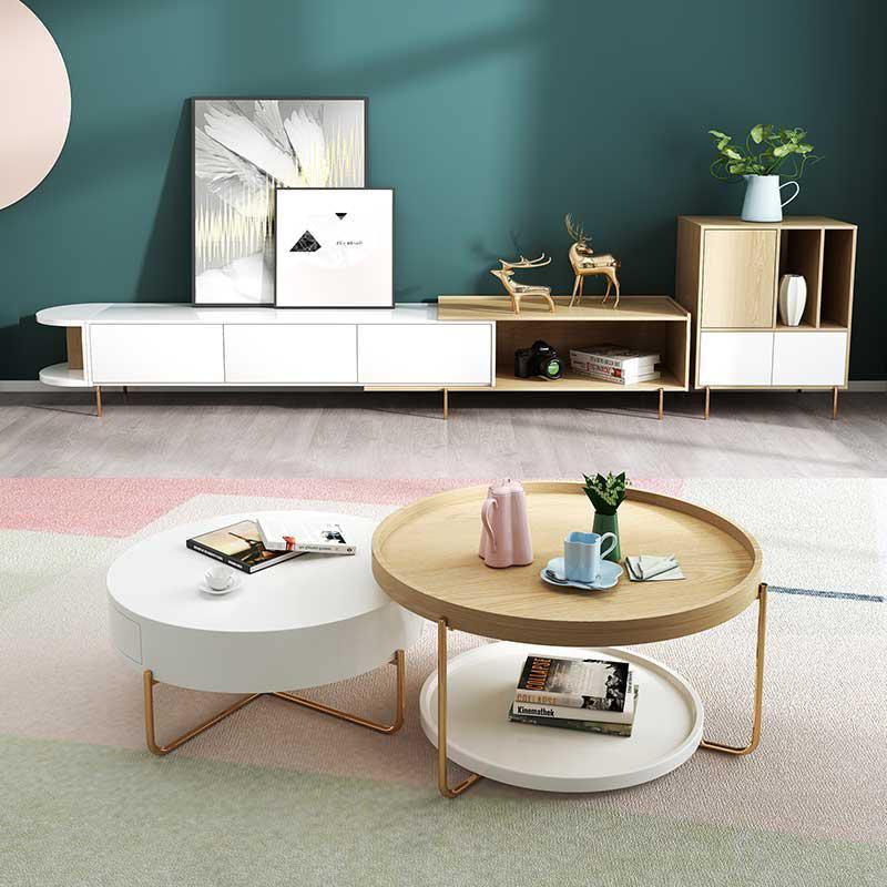 Harper TV Stand, Oak - Miola
