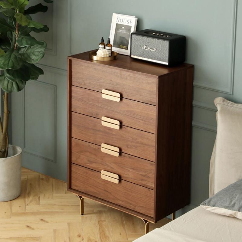 Hedra Chests Of Drawers, Walnut - Miola