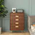 Hedra Chests Of Drawers, Walnut - Miola