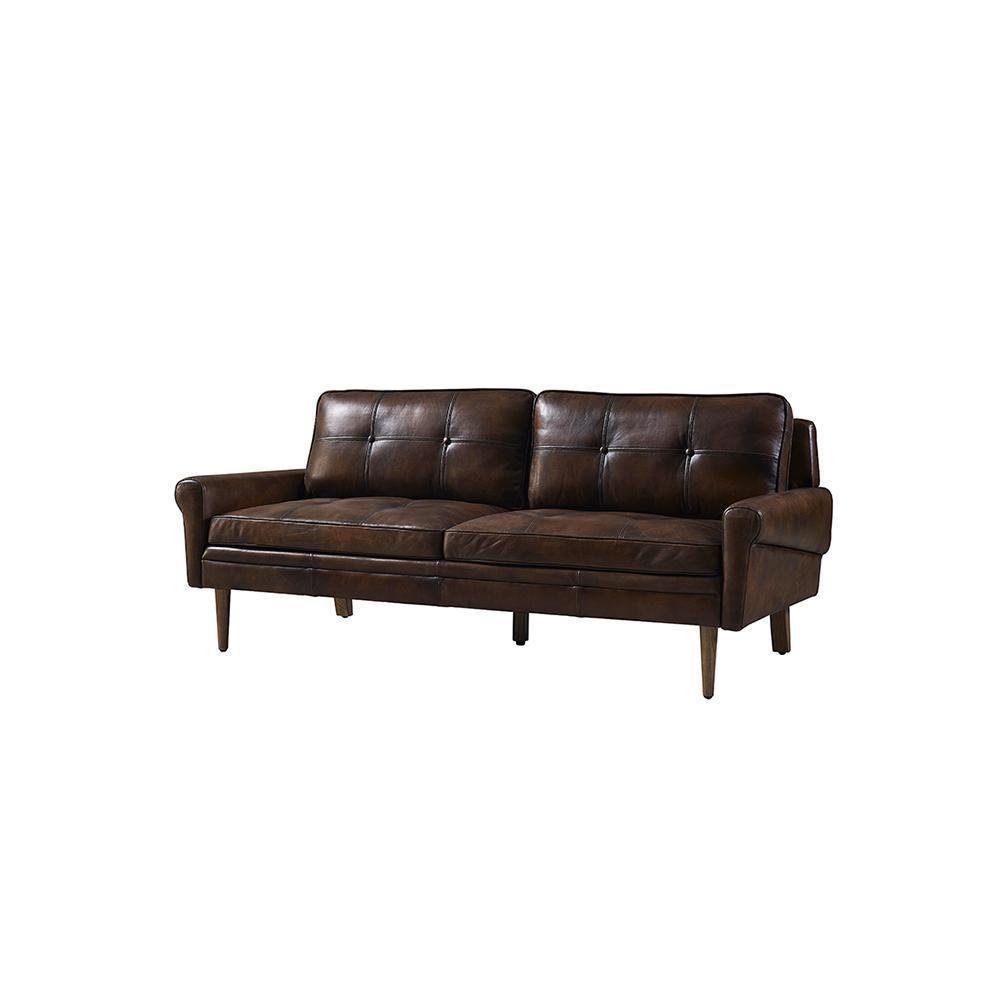 Hemenway Two Seater Sofa, Full Grain Leather - Miola