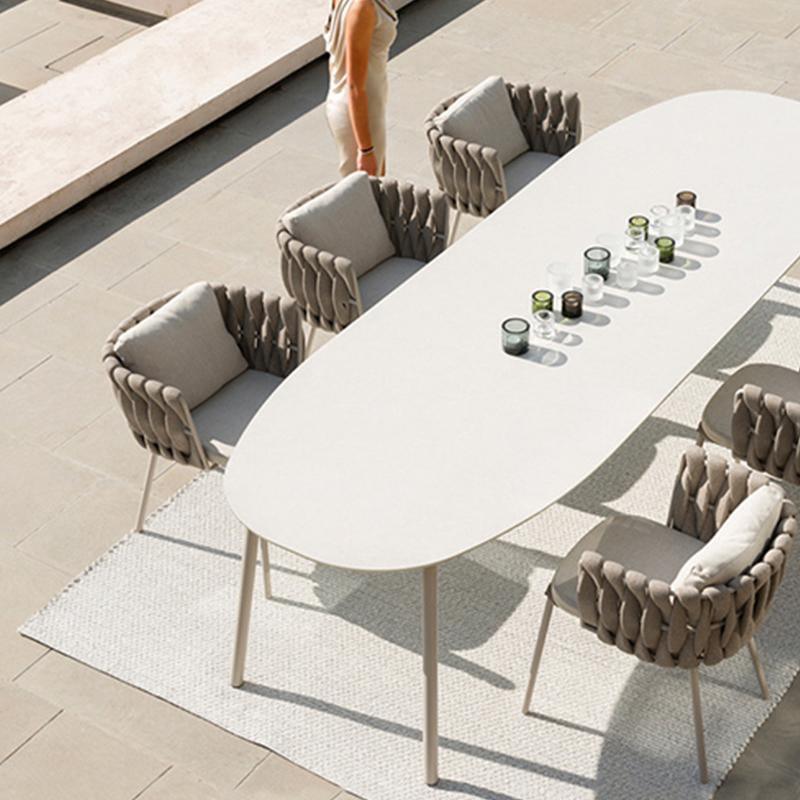 Vallee Rattan Dining Chair, Grey - Miola